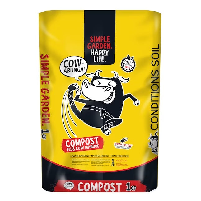 Cow Manure 1 Cubic Foot All-purpose Organic Cowabunga
