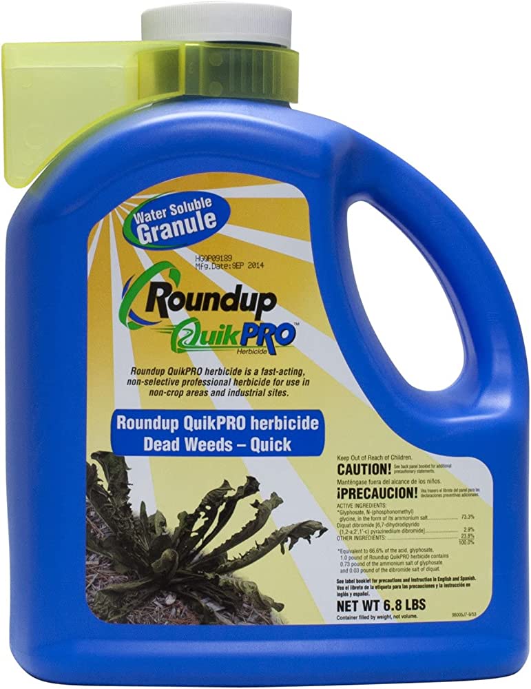 nutbuster herbicide Quikpro Water-Soluble Granular Herbicide, 6.8Lb Container By Roundup By AM Leonard