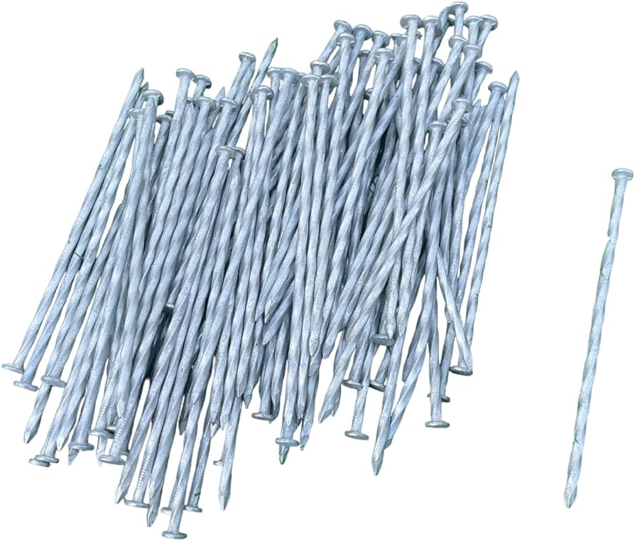 Artificial Turf Nails Box - (500 Nails per box, 6 inch Galvanized)