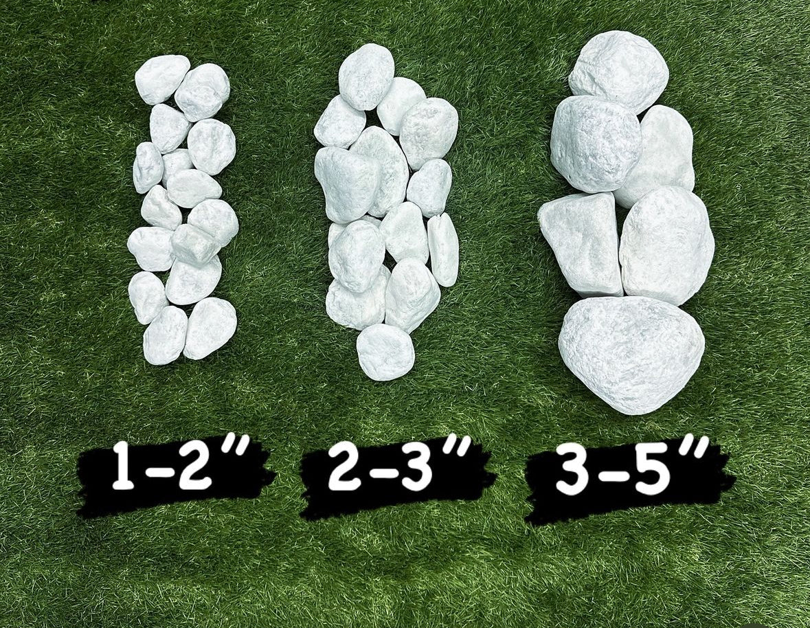 Santorini Premium White Pebbles 40lb Bag