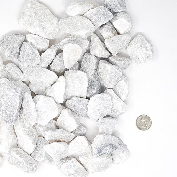 White Marble Chips 1.5"