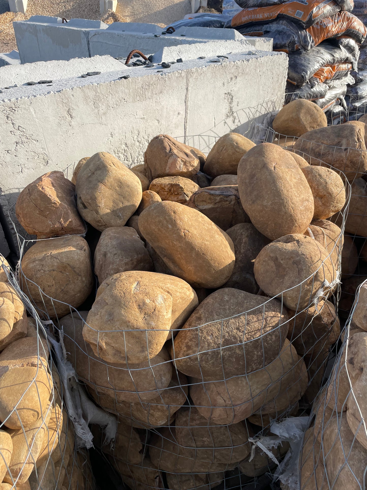 Brown River Round Boulders