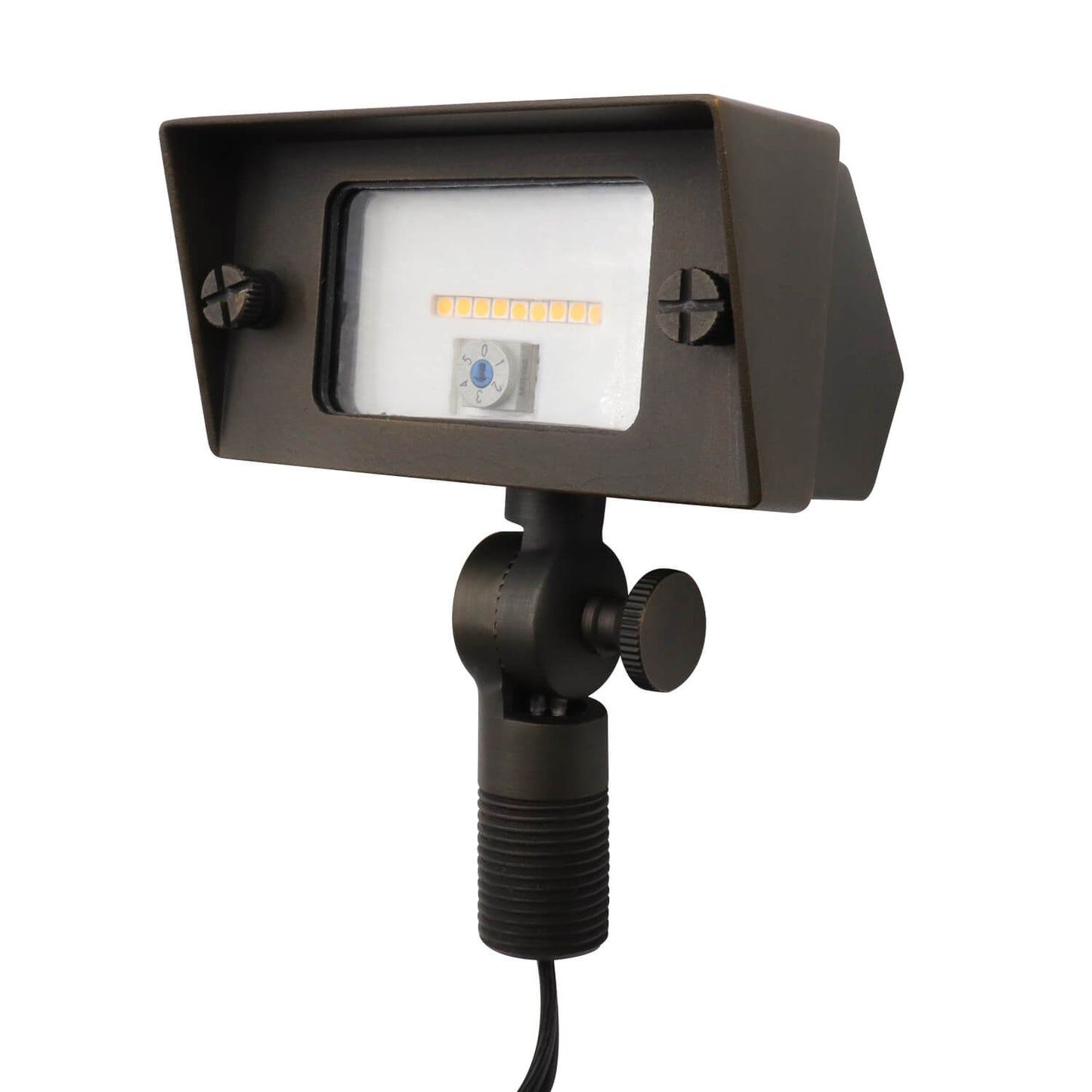Flood Light Brass Integrated Light