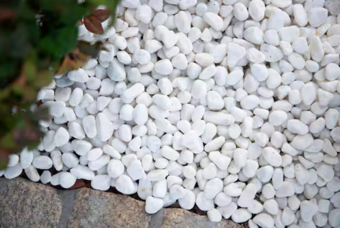 Santorini Premium White Pebbles 40lb Bag