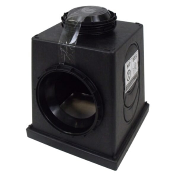 9" 2-OUT Drainage Kit W/ Black Grate Catch Basin