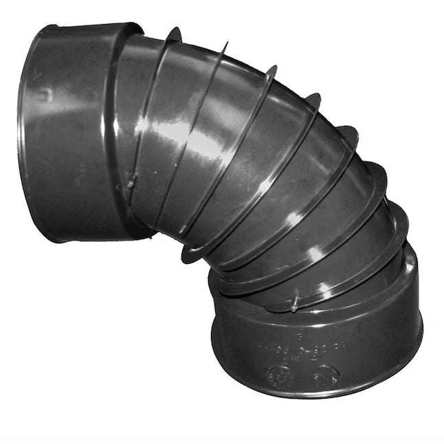 Corrugated 4" 90 ELBOW 1/4 BEND HXH