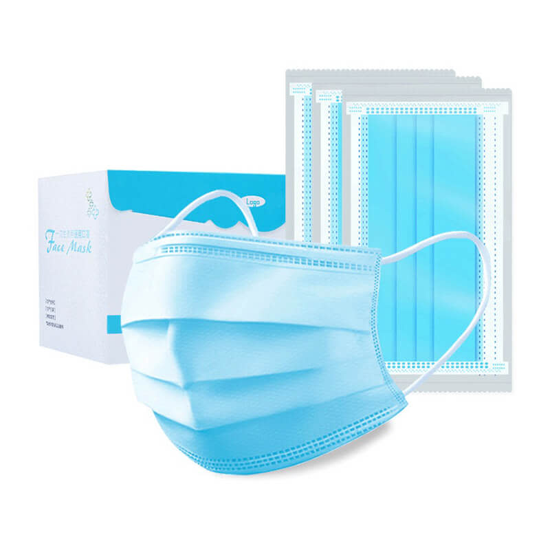 Blue Ear Loop Mask - 10 Masks Per Bag