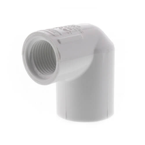 Sch 40 PVC 90 Degree Reducing Elbow 3/4 in. x 1/2 in. Socket x FIPT