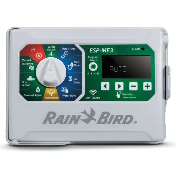 Rain Bird ESP-ME3 Controlador interior/exterior listo para WiFi de 4 estaciones | ESP-ME3