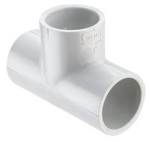 Conector en T de PVC Sch 40 de 1/2 pulg.