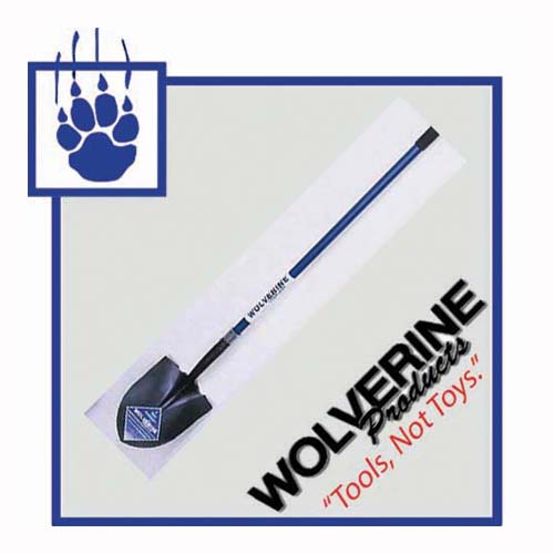 Pala de punta redonda, mango de fibra de vidrio de 48" Wolverine