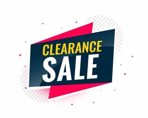 Clearance Sale!