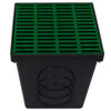 9" PolyLok Drainage Kit W/ Green Grate Catch Basin