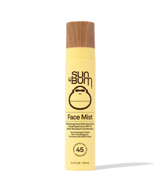 Sun Bum Original SPF 45 Bruma facial con protección solar, 3.4 oz