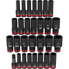 29PC SHOCKWAVE Impact Duty™ 1/2" Drive SAE & Metric Deep 6 Point Socket Set