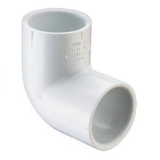 Sch 40 PVC 90 Degree Elbow Socket Variable Sizes