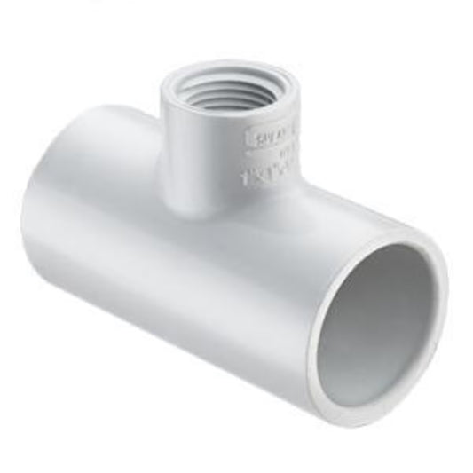 Sch 40 PVC Reducing Tee Socket x FIPT Variable Sizes