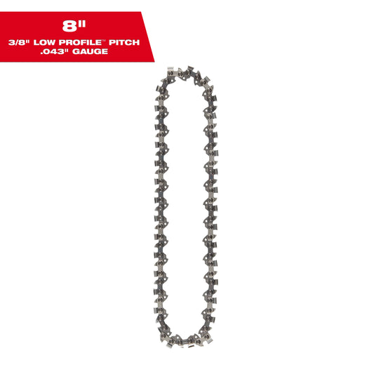 8" 3/8" LOW PROFILE™ Pitch, .043" Gauge Saw Chain