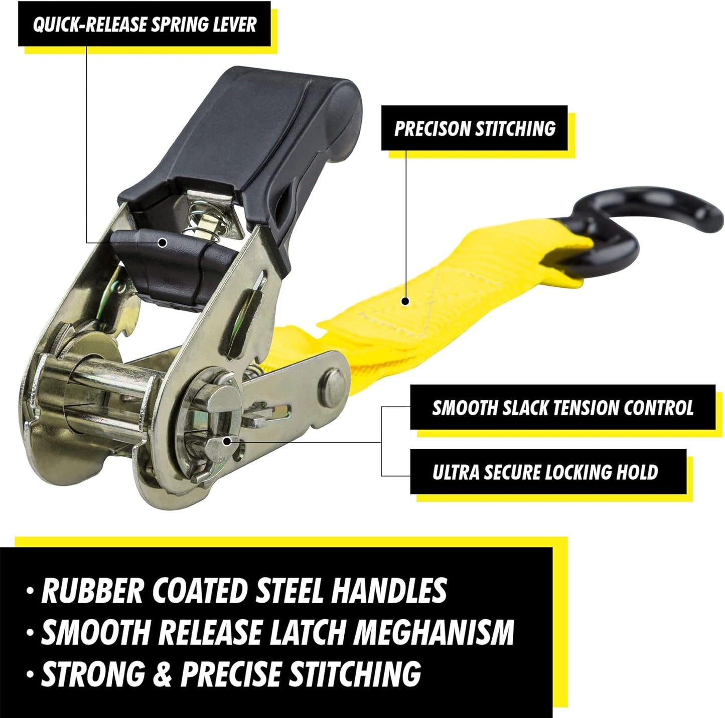 Rachet Strap Yellow 15ft