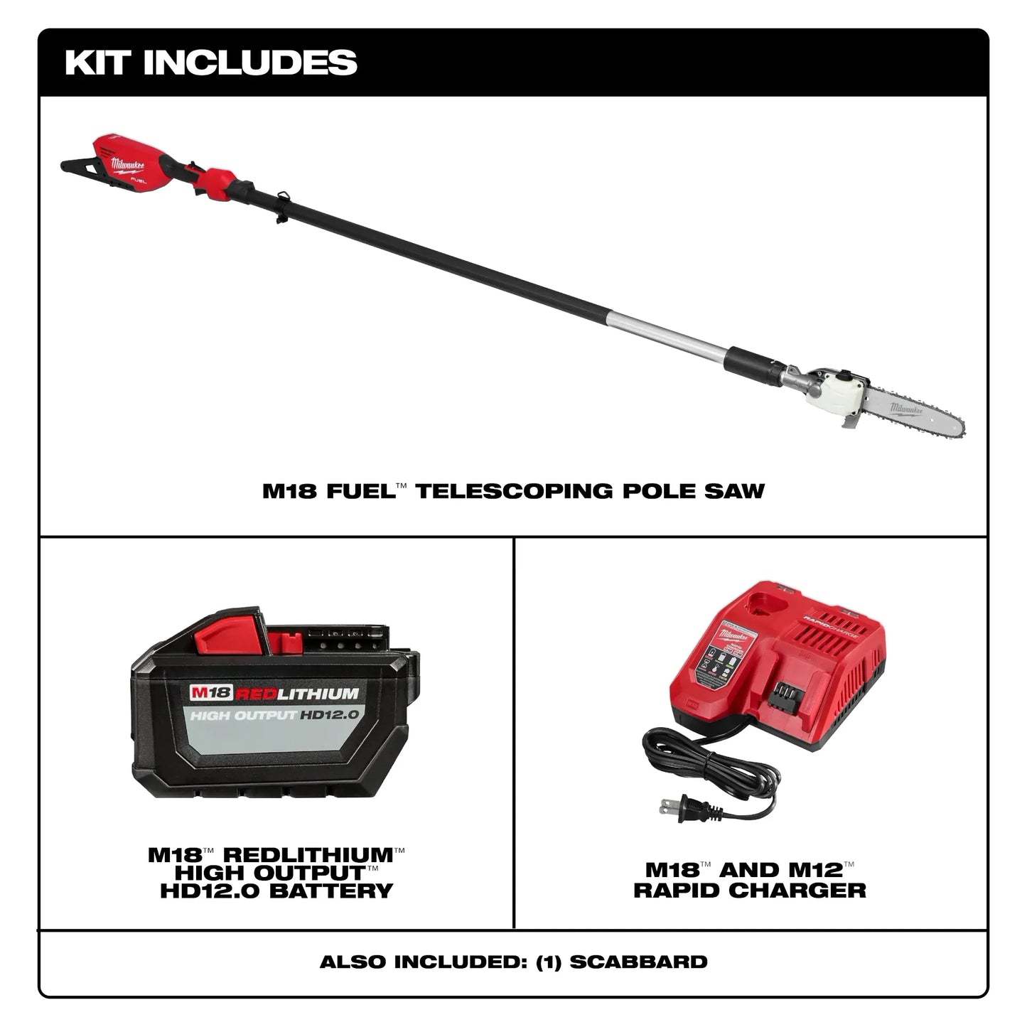 M18 FUEL™ Telescoping Pole Saw Kit