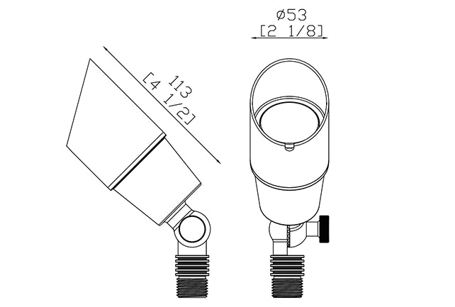 Up Light Latón Acabado Antiguo Sin Lámpara DS2100WB 