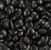 Guijarros de playa mexicanos negros pulidos de 0,5”