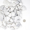 Astillas de mármol blanco