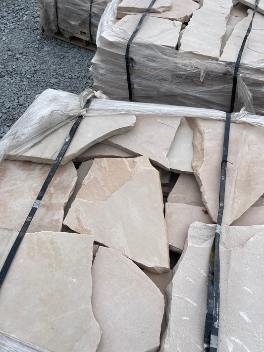 Egret White Flagstone 1" to 2" Thick