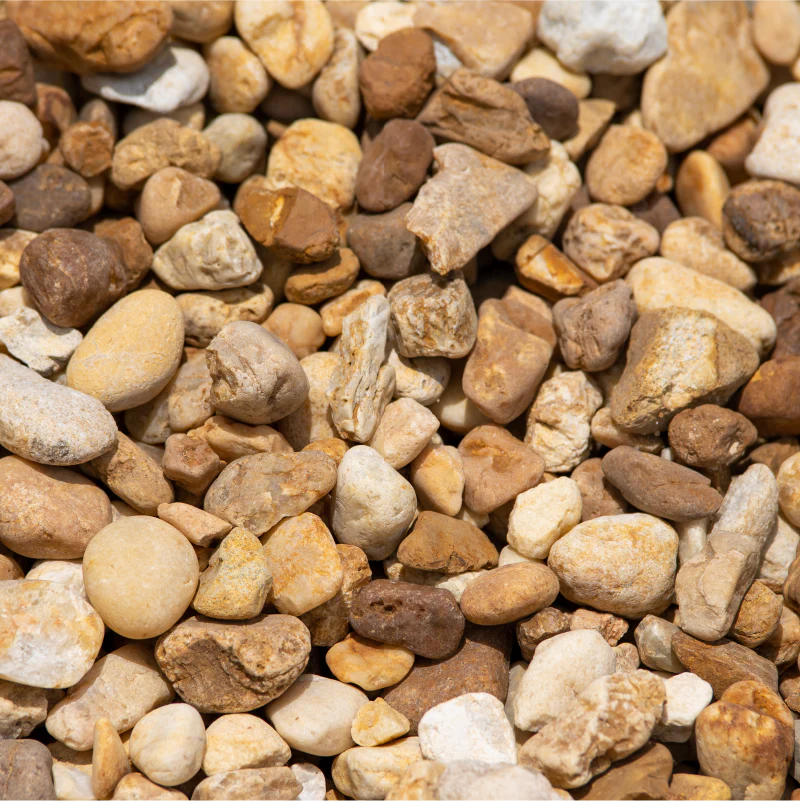 Brown River Rock Bulk (Sold By Cubic Yard) | Landscaping Rocks – Tierra ...