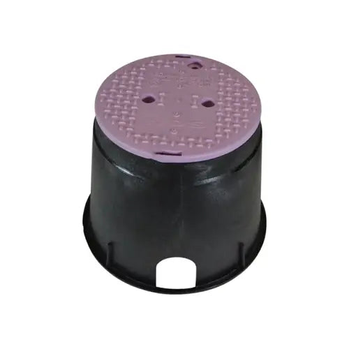 Caja de válvulas redonda NDS de 10" con tapa verde 111BC