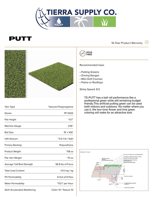 Putt Artificial Turf - TS