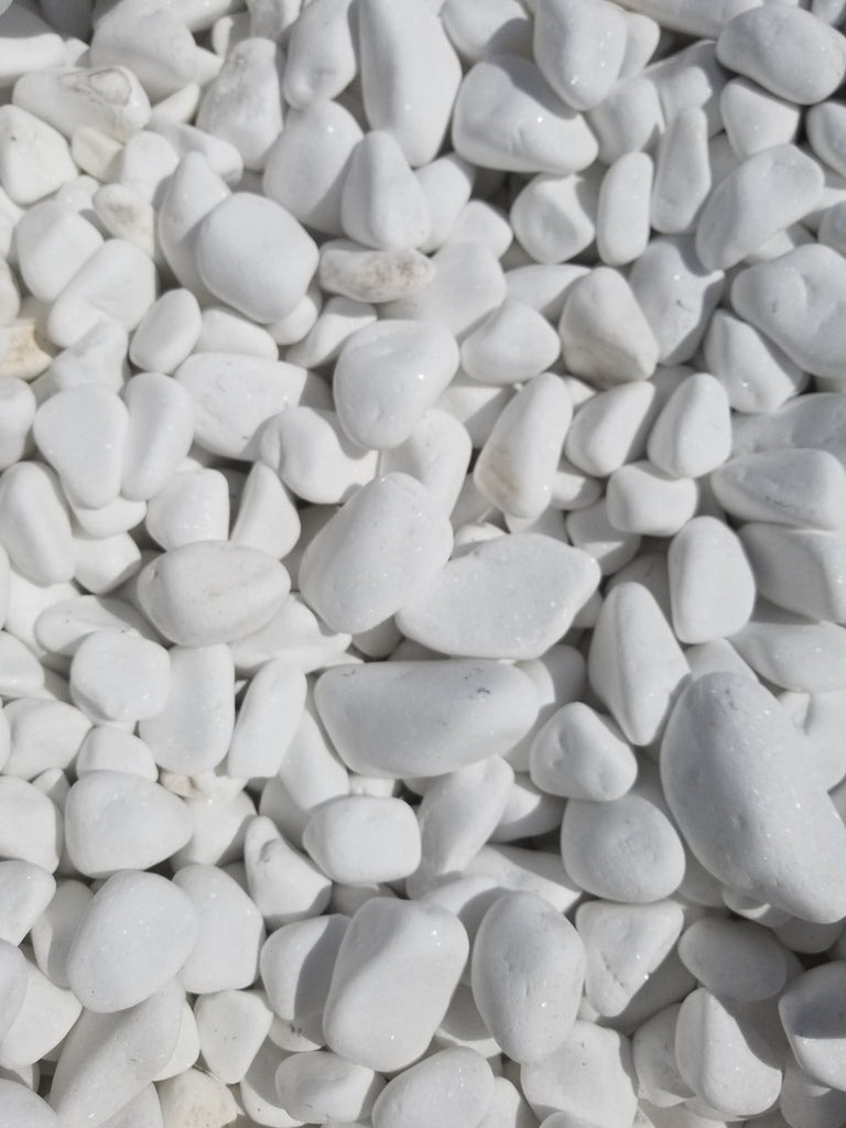 Santorini Premium White Pebbles 40lb Bag – Tierra Supply Co