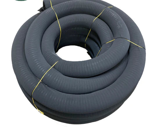 Corrugated 6" Poly Flex Drain Pipe Perforated W/ Sock 100ft