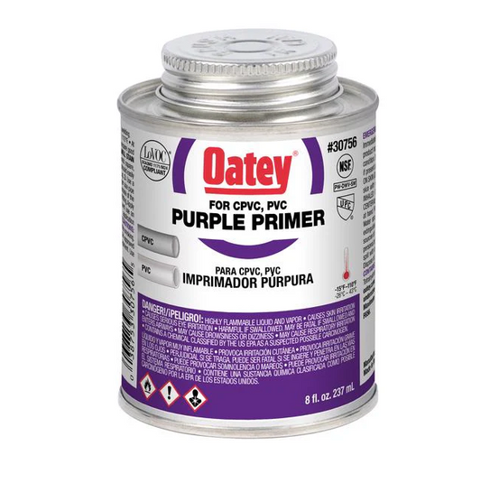 Purple Primer Half Pint Oatey 8 Oz