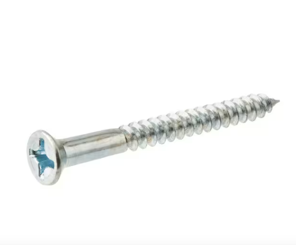 1-1/4 in. Zinc Plated Phillips Flat Head Wood Screw (100-Pack) Benda Board Screw