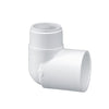 Sch 40 PVC 90 Degree Reducing Street Elbow 3/4 in. x 1/2 in. MIPT x Socket