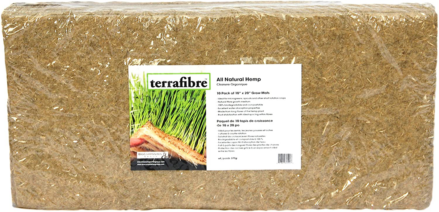 Terrafibre 10pk Grow Mats 10" x 20"