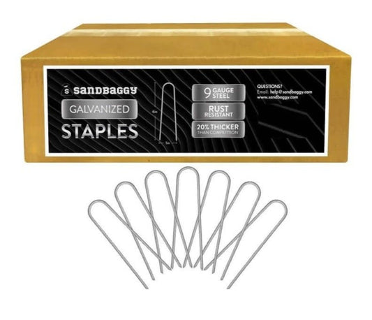 Staple 6" Rounded Top - 50 per bag, 1000 per box. (Sold in packs of 50)