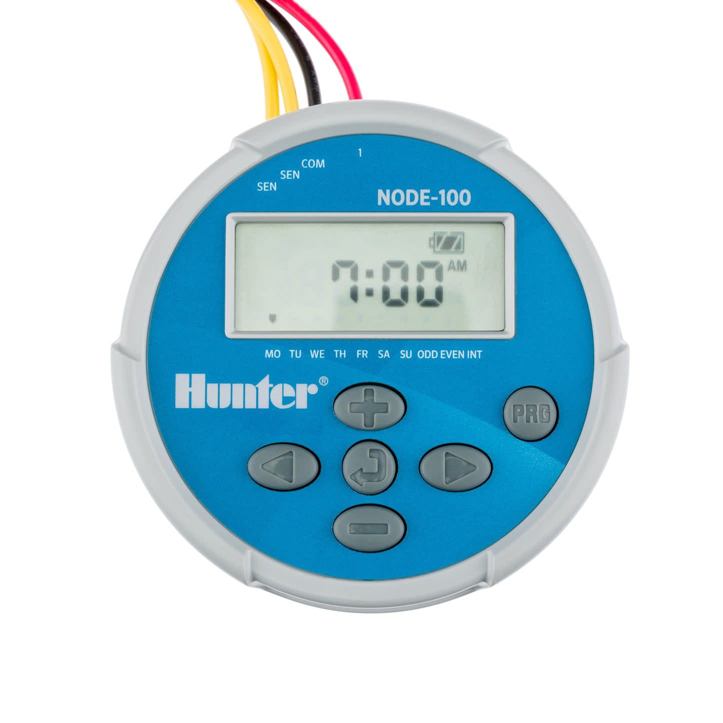 Hunter NODE 1 Station Battery Operated Controller with DC Latching Solenoid | NODE-100