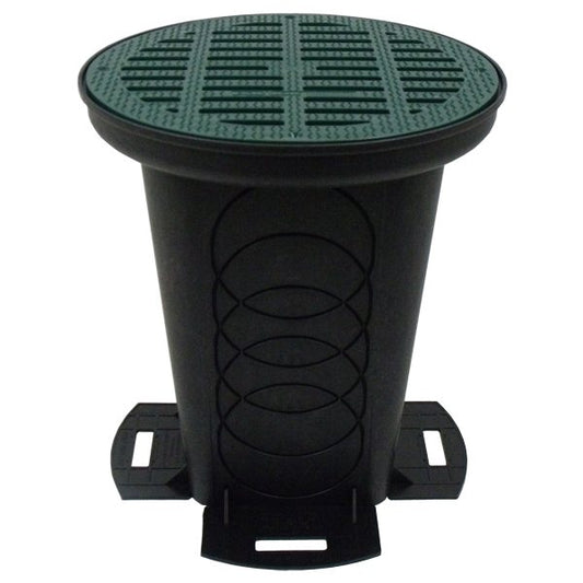Polylok 12" Round Catch Basin Green Grate