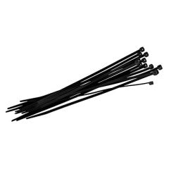 Bridas para cables de 8"/negras (100)