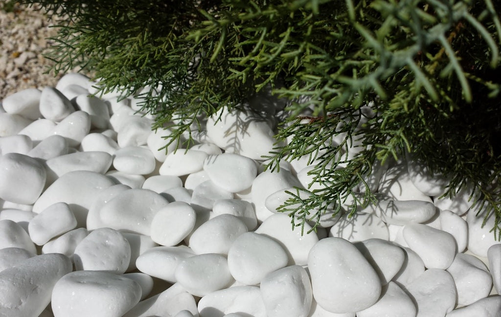 Santorini Premium White Pebbles Bolsas de 30 lb