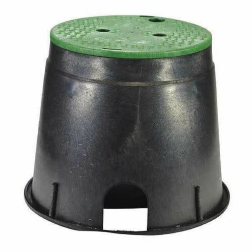 NDS 10" Round Valve Box w/ Green Lid 111BC