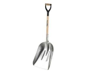Aluminum Grain Scoop, 30" with Wood Handle Shovel
